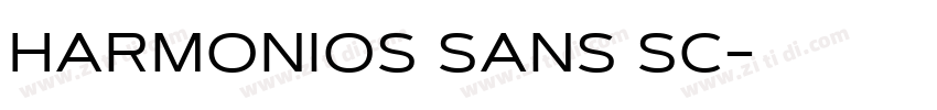 harmonios sans sc字体转换